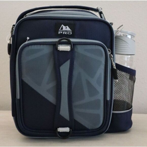 Arctic Zone Pro Black Expandable Lunch Pack w/Storage Containers & Water Bottle - Picture 1 of 10